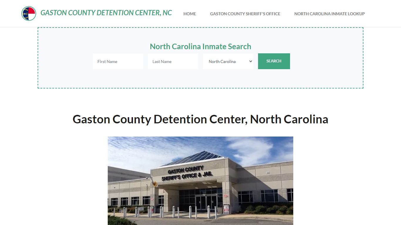 Gaston County Detention Center, NC Inmate Roster, Offender Search